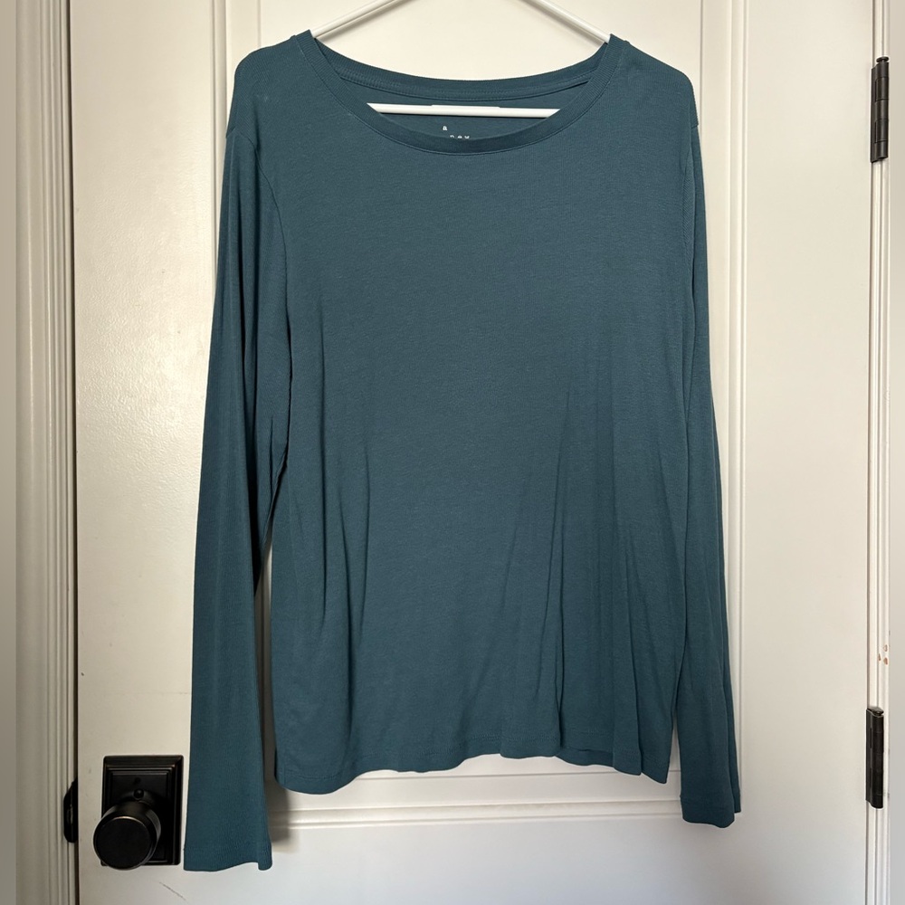 A New Day Teal Long Sleeve Shirt